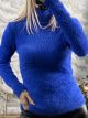 Mohair High Neck Top-9573/Royal Blue
