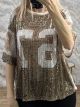 Numbers&Strass T-Shirt/Gold