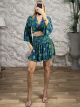 Silk Boho Mini Skirt Set-2021/N8