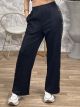 Sweatpants Velvet Sequin Stripe/Black