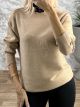 Knitted Lurex Top-0127/Camel