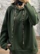 Leopard Hood Sweatshirt-3159/Khaki