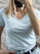 Ve Cotton Mono T-Shirt /Ciel