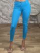 Push Up Cotton Pants-5780/Turquoise
