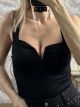 Lycra Ve Sleeveless Bodysuit/Βlack