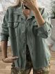 Cotton Fringe Jacket/Khaki