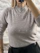 Rhombus Strass Top/Beige