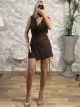 Skorts Playsuit/Chocolat