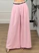 Wide Double Belt Pants/Pink