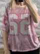 Numbers&Strass T-Shirt/Pink