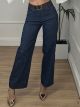 Elastic Denim Belt Pants/Light