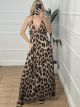 Silk Maxi Dress Animal-054/Leo1