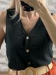 Vest Cotton Top/Black