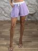 Highwaist Stripe Shorts-18732/Lila