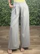 Wide Stripped Pants-22097/Grey