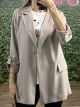 Σακάκι Button Sleeves-59731/Beige