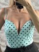 Polka Dot Ve Bodysuit-46704/Veraman