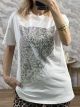 Strassed Tiger T-Shirt/White-Silver