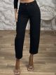 Highwaist Denim Pants-712-21/Black