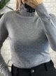 Strass Viscose TurtleNeck Top/Grey