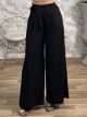 Wide Strass Pants/Black Strass