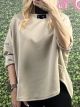 Viscose Label Sweatshirt/Beige