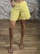 Wide Cotton Shorts-26597/Yellow