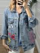 Denim Painted Jacket/Love