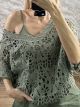 TwoPieces Crochet Top/Khaki