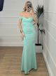 Mermaid Maxi Lace Dress/Mint