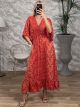 Silk Lahuri Sleeves Maxi Dress-1018-NEW/N3