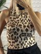 Halter Bodysuit/Leopard