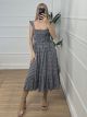 Cotton Ruffle Light Dress/Black