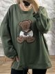 Hairy Teddy Sweatshirt/Khaki