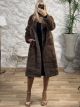 Long Soft Fur Coat/Chocolat
