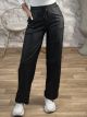 Matte Leather Pants-11245/Black