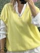 Viscose Sweater Vest/Yellow