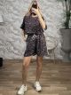 Leo DoubleStriped Shorts Set/BeigeStripes