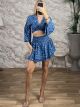 Silk Boho Mini Skirt Set-2021/N6