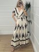 Maxi Boho Dress-2510/Vanilla