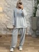 Oversized Strassed Set/Grey