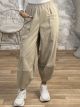 Alladin Leather Pants/Beige