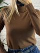 Viscose TurtleNeck Top-505/Chocolat