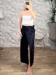 Viscose Wrap Maxi Skirt-6112/Black