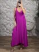 Plus Size Lingerie Maxi Dress/Magenta