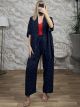 Kimono Cherries Set/Navy Blue