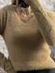 Mohair Ve Top-9571/Camel