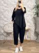 Cotton Asymmetrical Set/Black