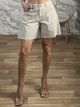 Wide Cotton Shorts-26597/Ecru