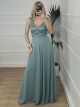 Muslin Bust Sequin Dress/Mint